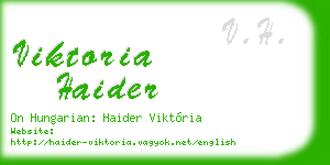 viktoria haider business card