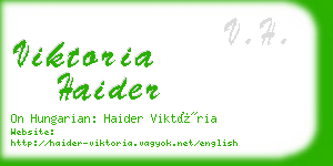 viktoria haider business card